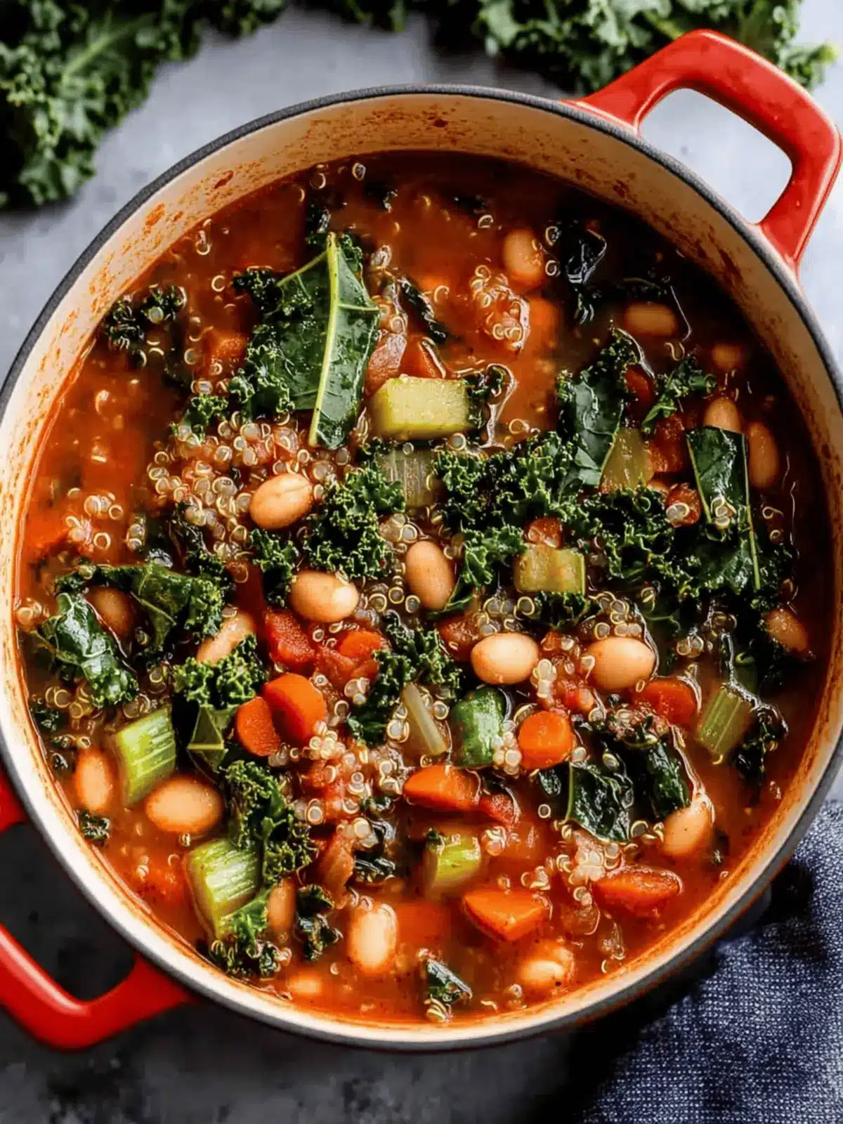 Wholesome Healthy Kale and Quinoa Minestrone Soup Recipe 3 Healthy Kale and Quinoa Minestrone Soup Recipe