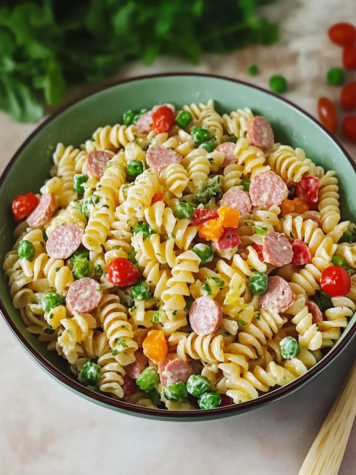 Classic Pasta Salad with Bologna That's Perfect for Parties 3 Classic pasta salad with bologna