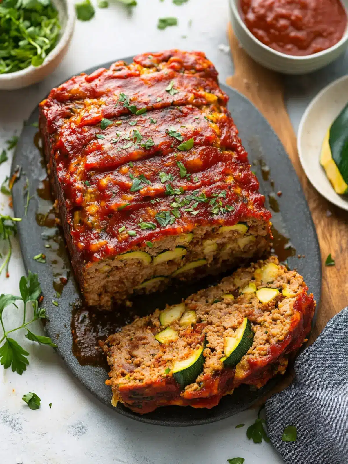 Savory Meatloaf with Zucchini for a Comforting Meal 4 Meatloaf with Zucchini