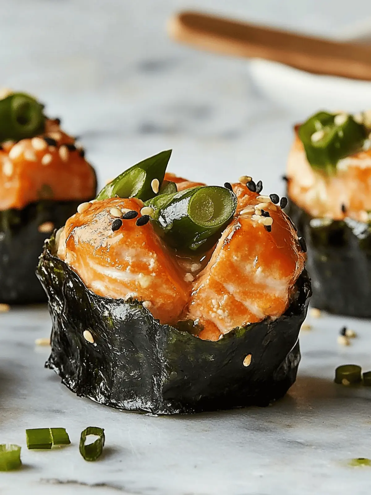 Baked Salmon Sushi Cups: Easy, Delicious Twist on Sushi Delight 4 Baked Salmon Sushi Cups
