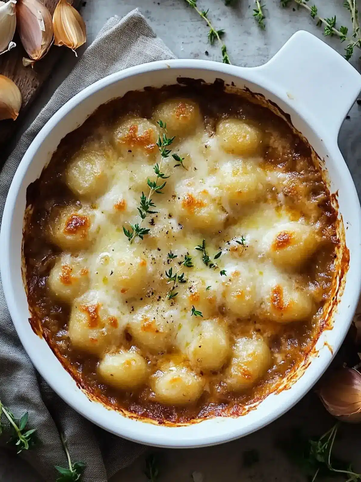 Cheesy Simple Baked French Onion Gnocchi for Cozy Nights 3 Simple Baked French Onion Gnocchi
