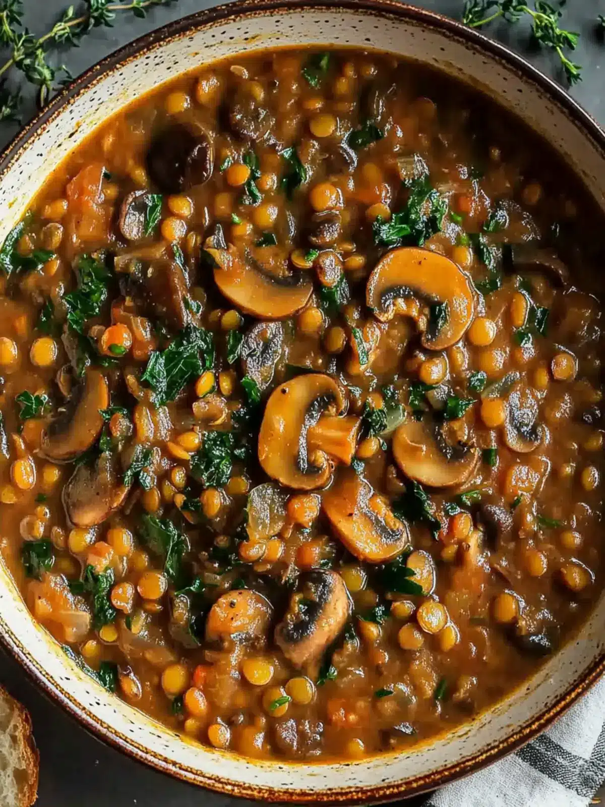 Hearty Vegan Lentil Mushroom Stew That Comforts the Soul 4 Hearty Vegan Lentil Mushroom Stew