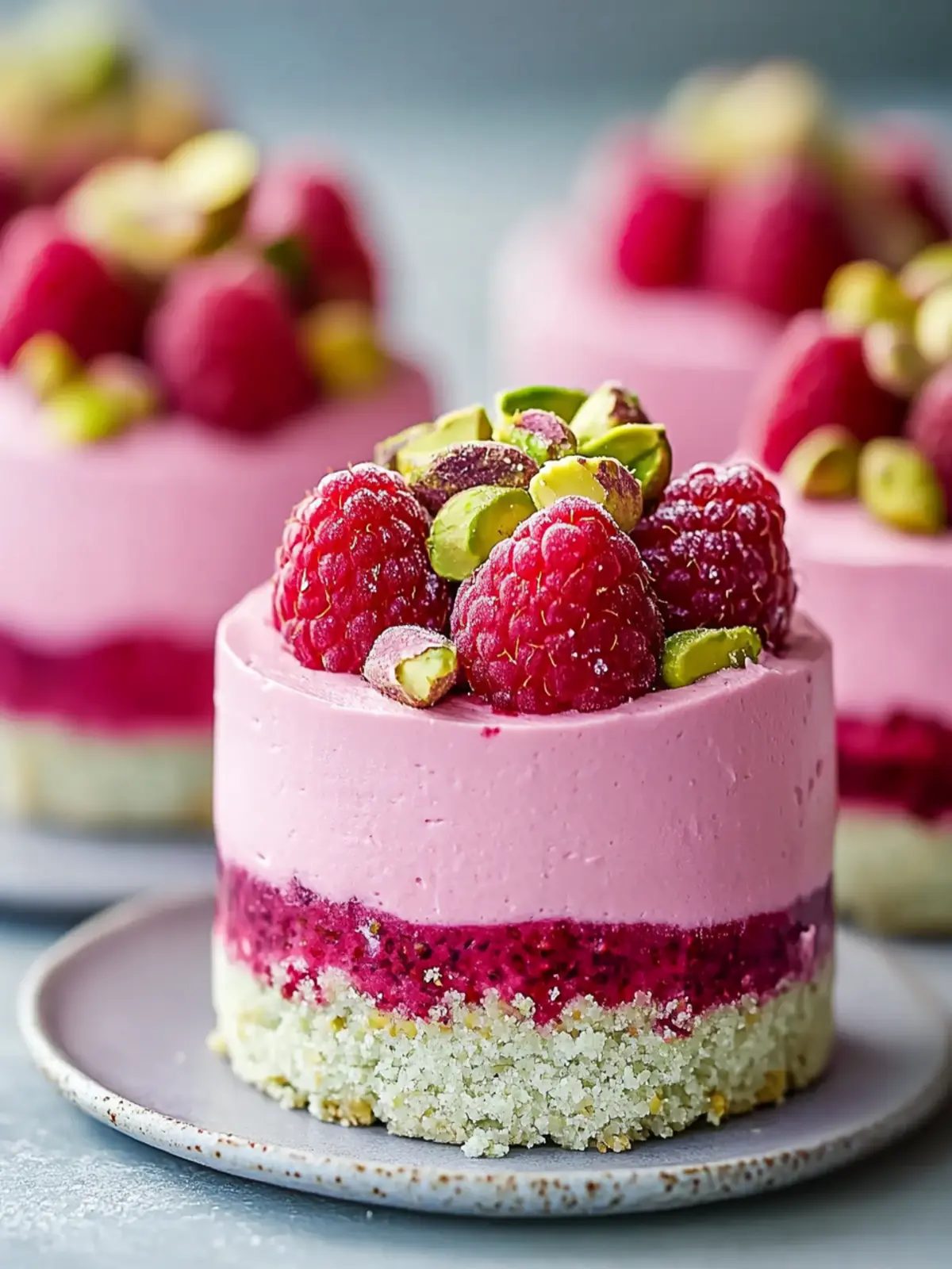 Raspberry Pistachio Mousse Cakes: A Whimsical Dessert Adventure 3 Raspberry Pistachio Mousse Cakes