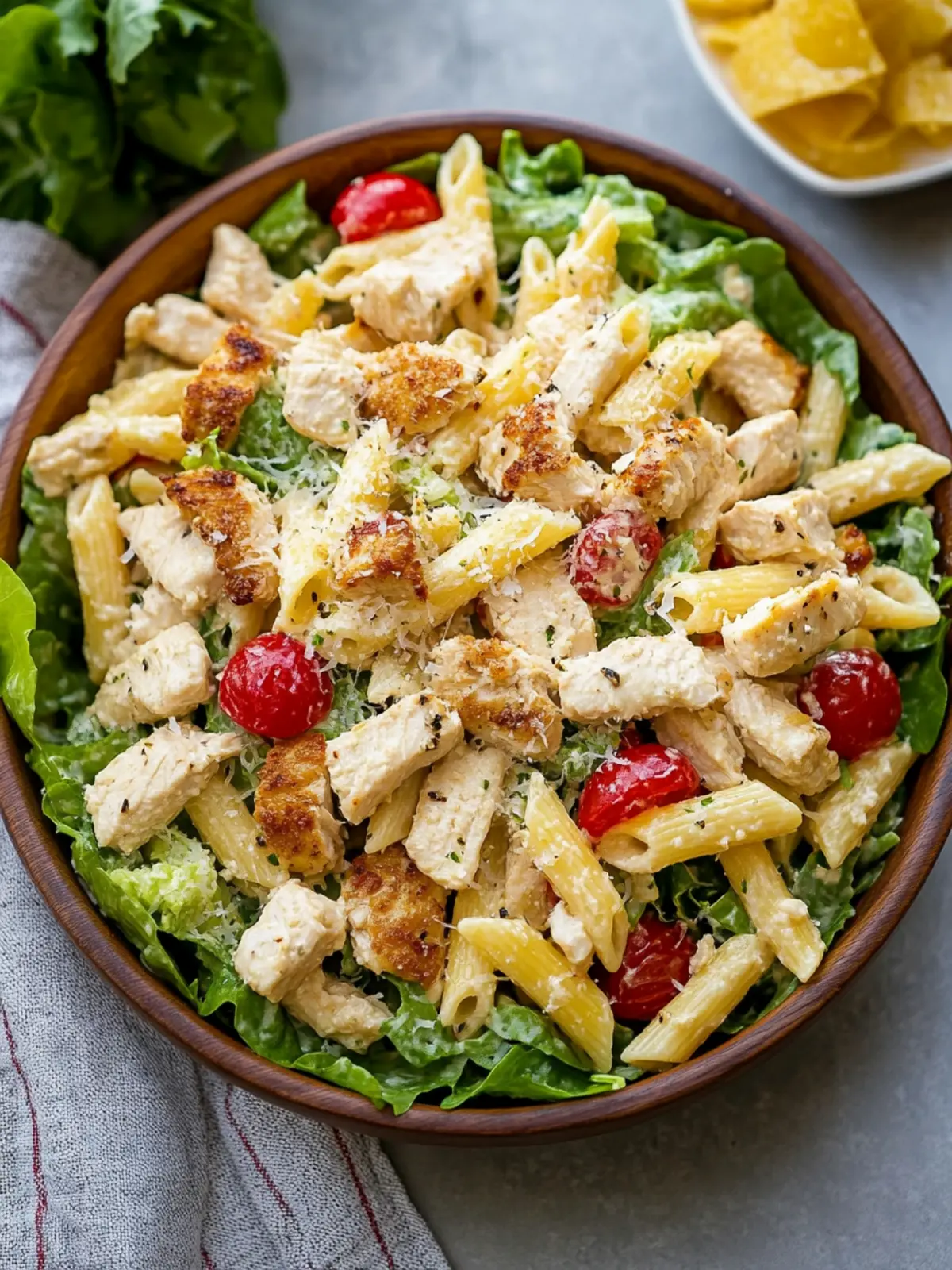Chicken Caesar Pasta Salad: The Ultimate Summer Freshness 3 Chicken Caesar Pasta Salad