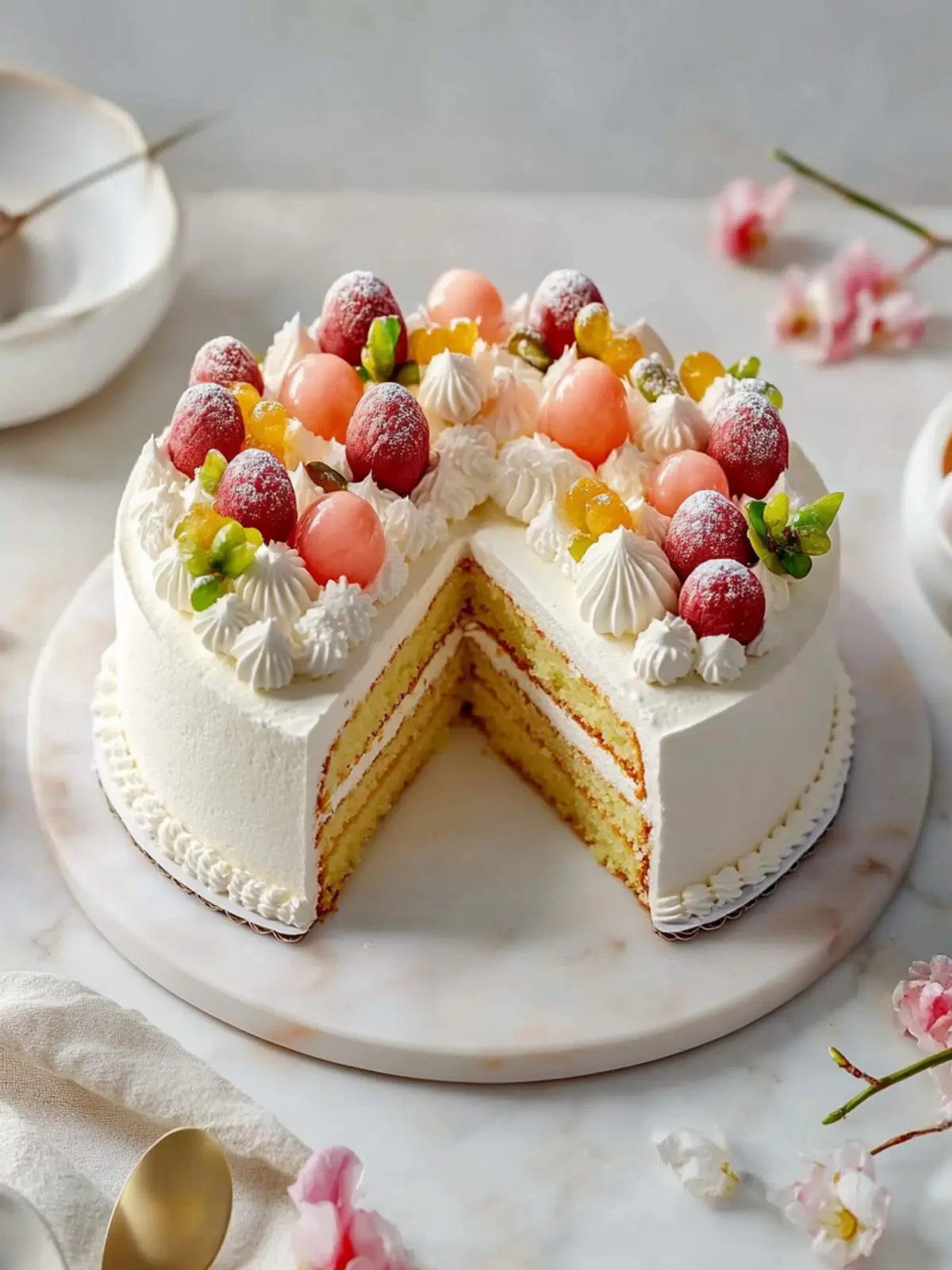 Irresistible Lychee Cake for Lunar New Year Celebrations 4 Lychee Cake- Lunar New Year desserts