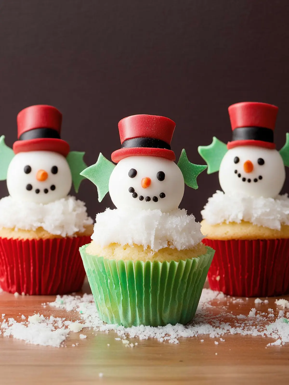 Merry Snowman Cupcakes That Everyone Will Love to Make 2 Snowman Cupcakes