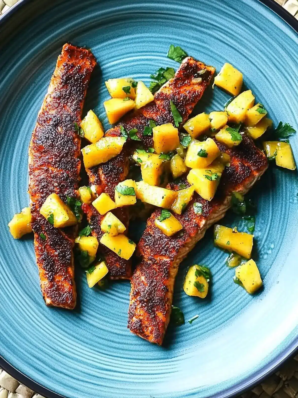 Savor Blackened Salmon with Mango Salsa in 30 Minutes 4 Blackened Salmon with Mango Salsa