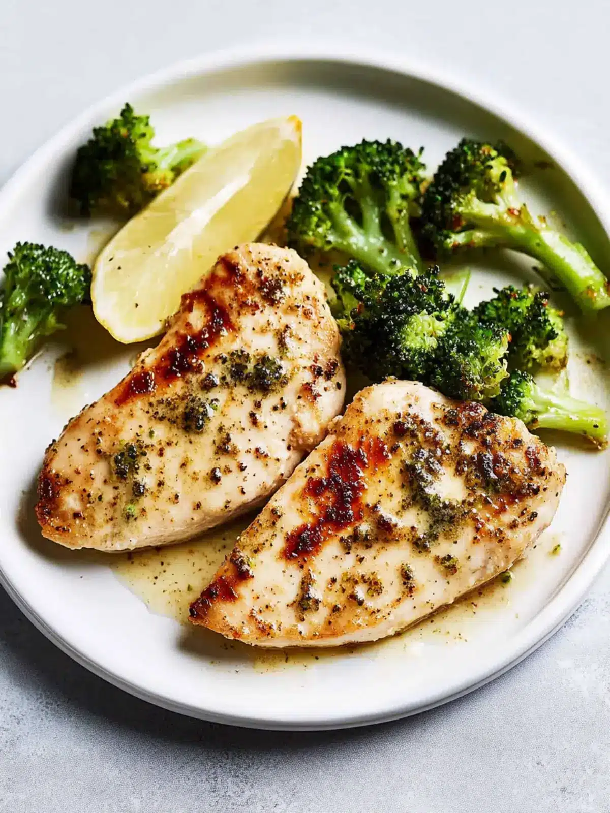 Spiedie Chicken Breasts with Buttered Broccoli in 20 Minutes 3 Spiedie Chicken Breasts With Buttered Broccoli