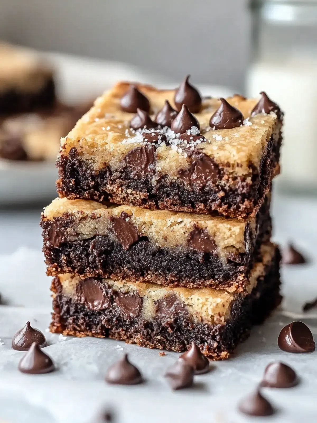 Decadent Double Layer Vegan Brookies for Ultimate Indulgence 4 Double Layer Vegan Brookies