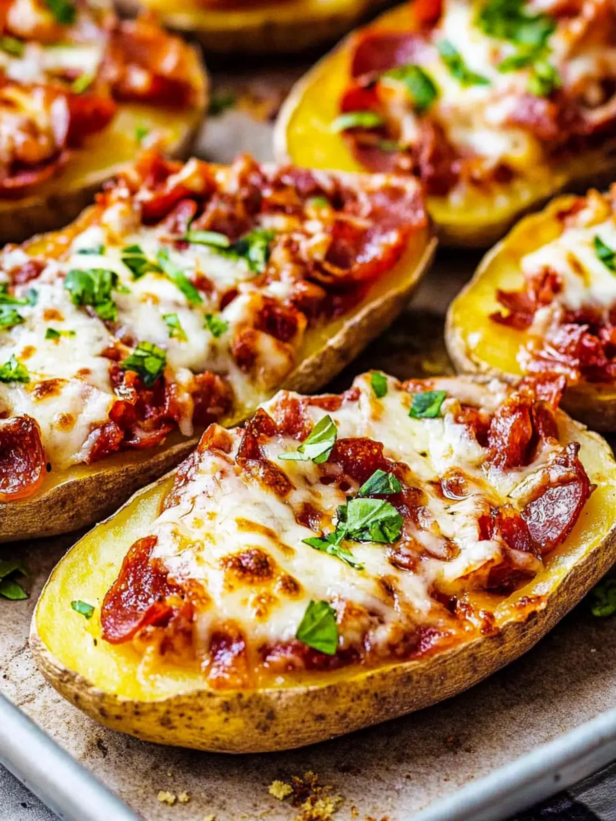 Crispy Pizza Potato Skins You Can Customize for Any Craving 3 Pizza Potato Skins