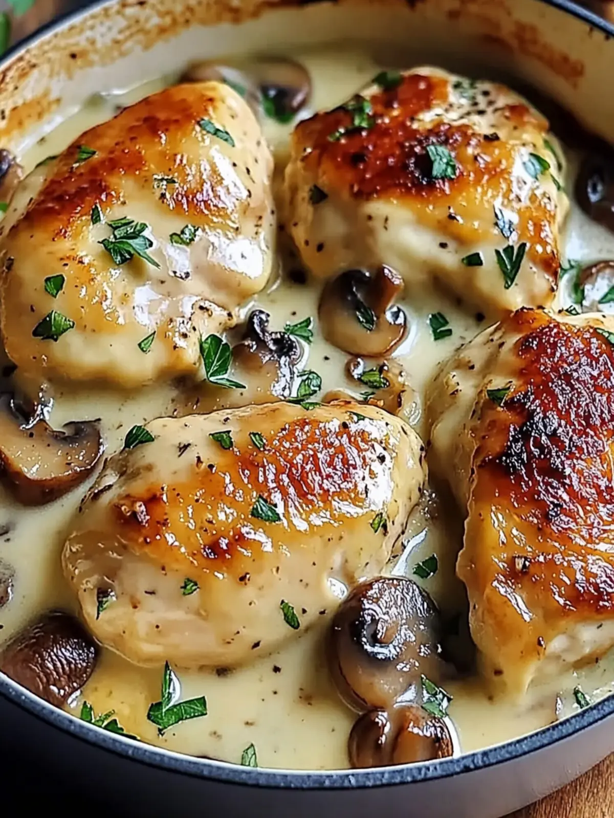 Cheesy Garlic Mushroom Chicken: Your New Favorite Comfort Dish 3 Cheesy Garlic Mushroom Chicken: An Incredible Ultimate Recipe