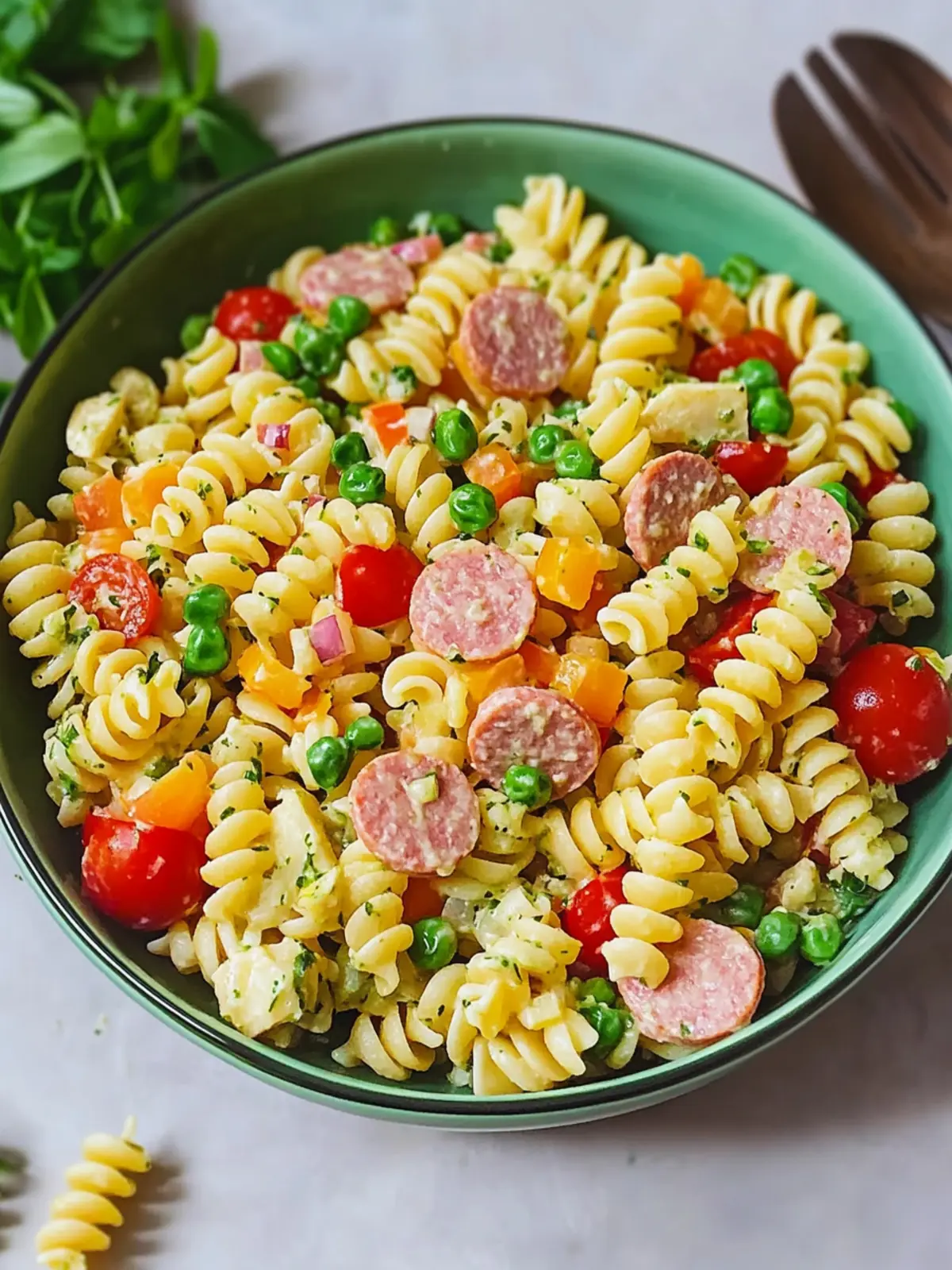 Classic Pasta Salad with Bologna That's Perfect for Parties 4 Classic pasta salad with bologna