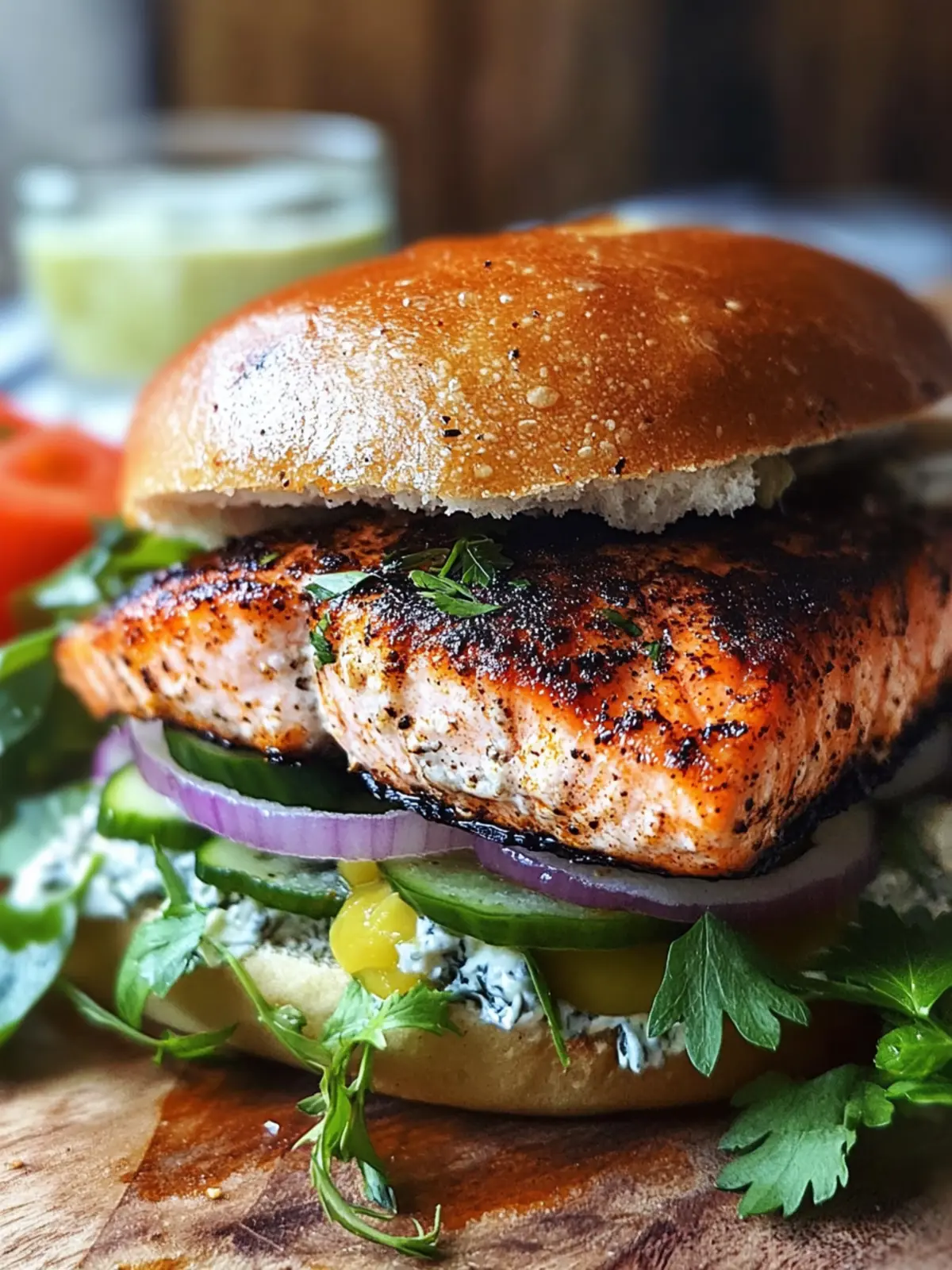 Blackened Salmon Sandwich Cajun Bliss in 30 Minutes 2 Blackened Salmon Sandwich Cajun