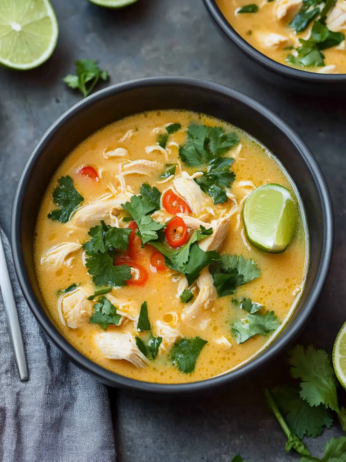 Slow-Cooked Thai Ginger Chicken Soup Delight for Cozy Nights 2 Slow-Cooked Thai Ginger Chicken Soup Delight