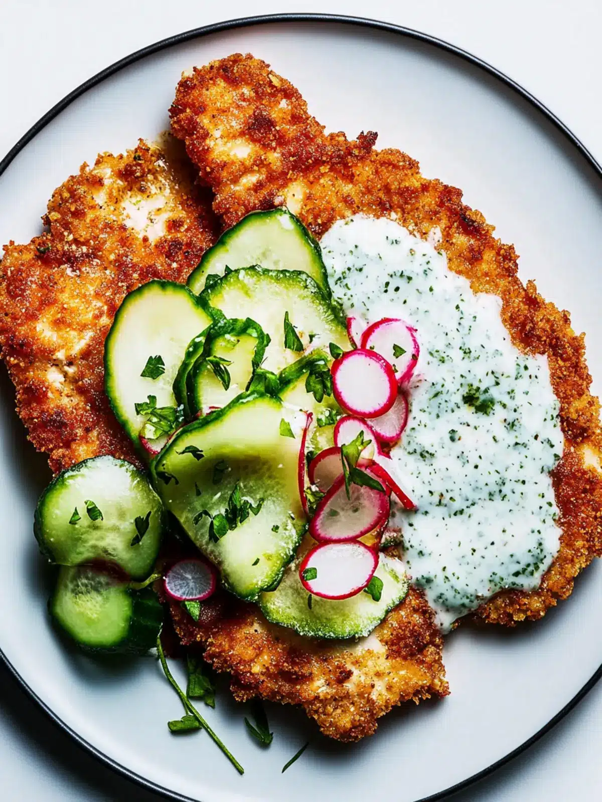 Crispy Chicken Milanesa With Maggi Ranch Sauce for Dinner Bliss 4 Chicken Milanesa With Maggi Ranch Sauce