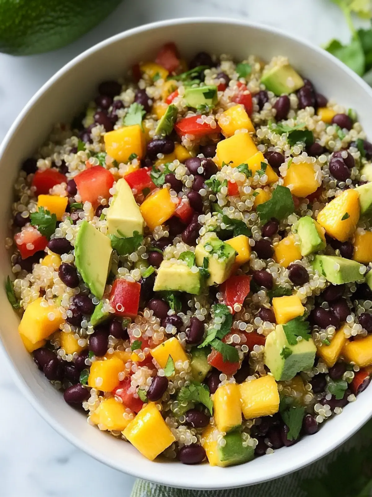 Quinoa Black Bean Salad with Mango and Avocado Bliss 2 Quinoa Black Bean Salad {with Mango and Avocado}