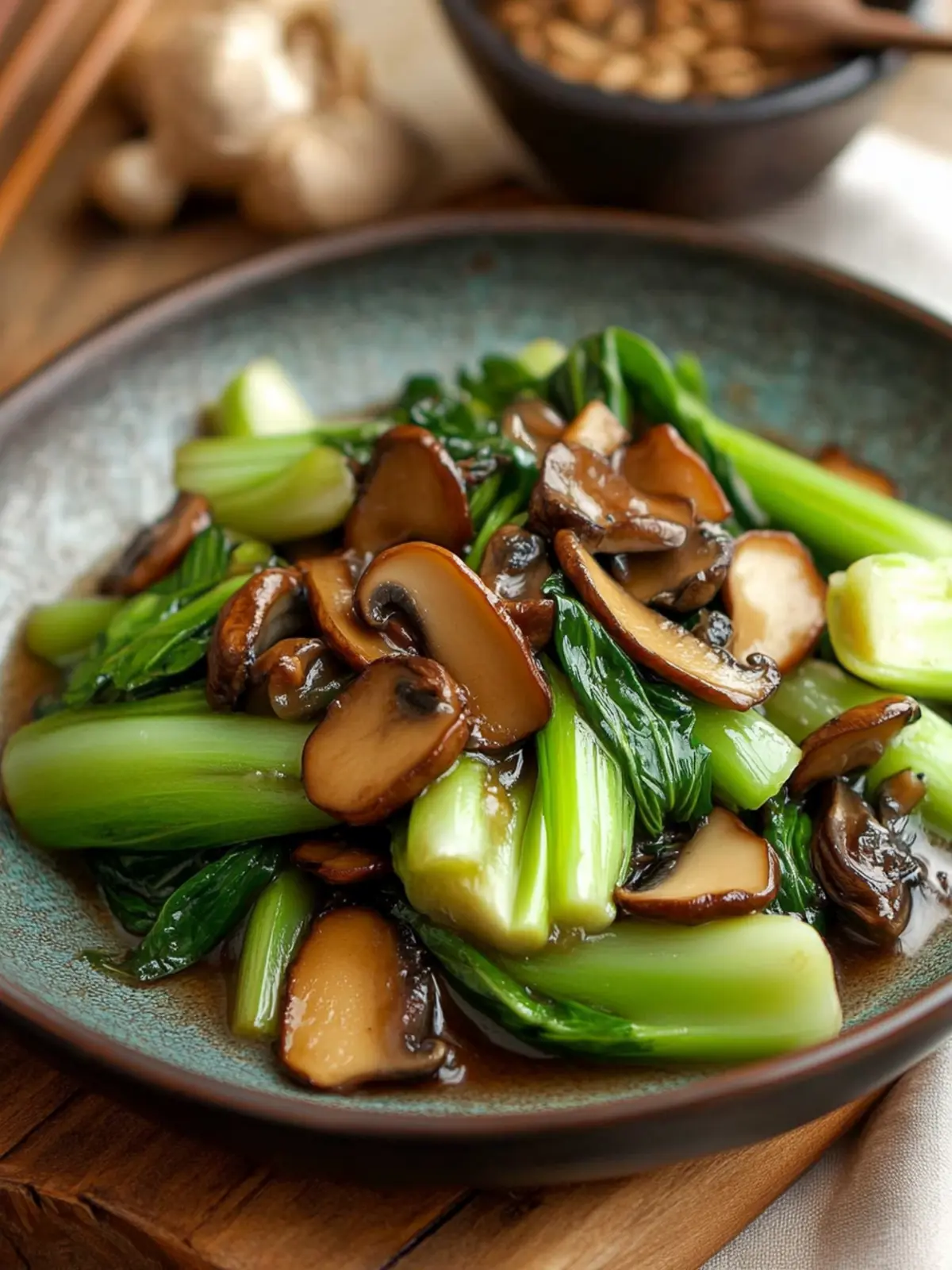 Bok Choy with Shiitakes and Oyster Sauce for Chinese New Year 3 Bok Choy with Shiitakes and Oyster Sauce- Chinese New Year recipes