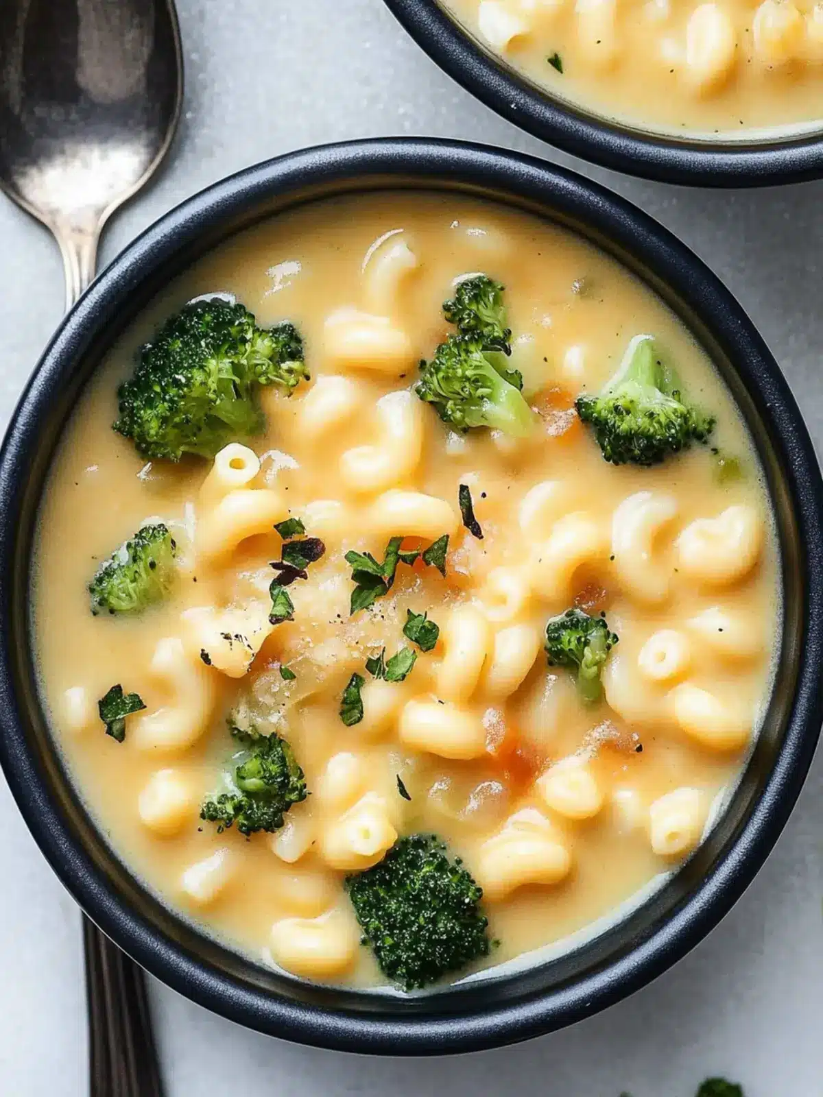 Creamy Macaroni and Cheese Soup with Broccoli for Cozy Nights 4 Macaroni and Cheese Soup with Broccoli