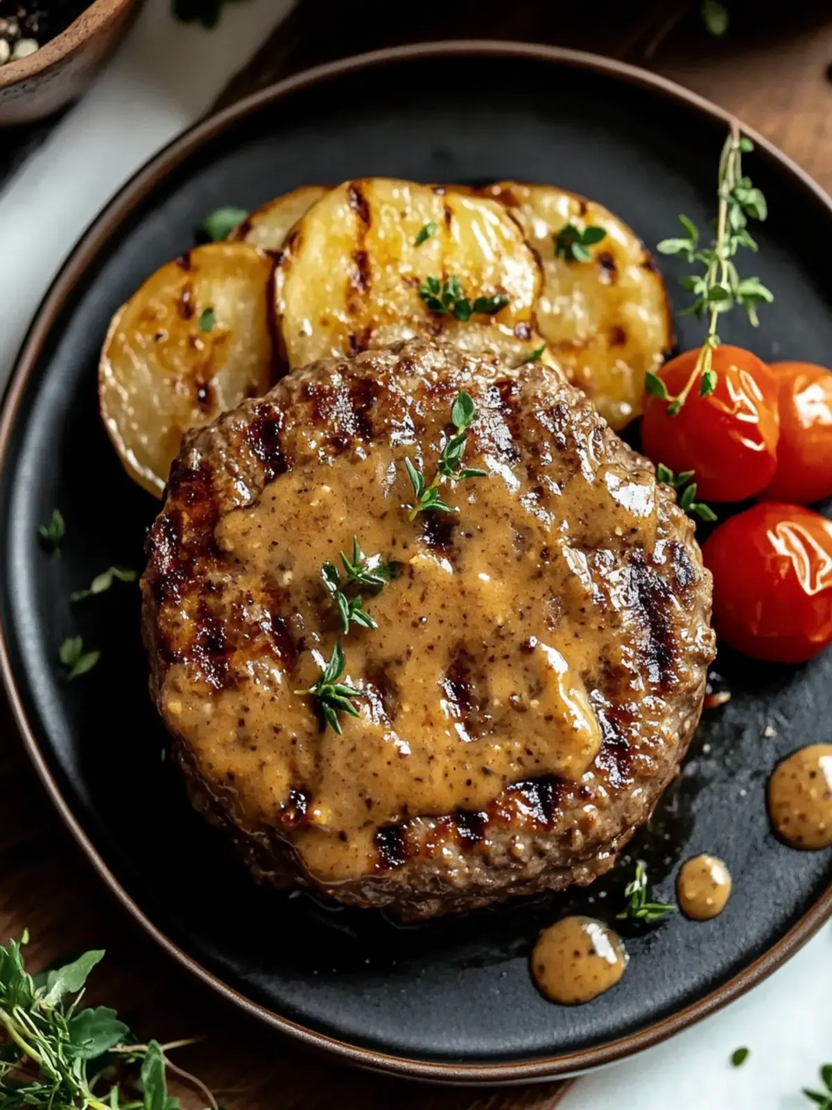Delicious Hamburger Steak Recipe with Savory Mushroom Gravy 2 Hamburger Steak Recipe