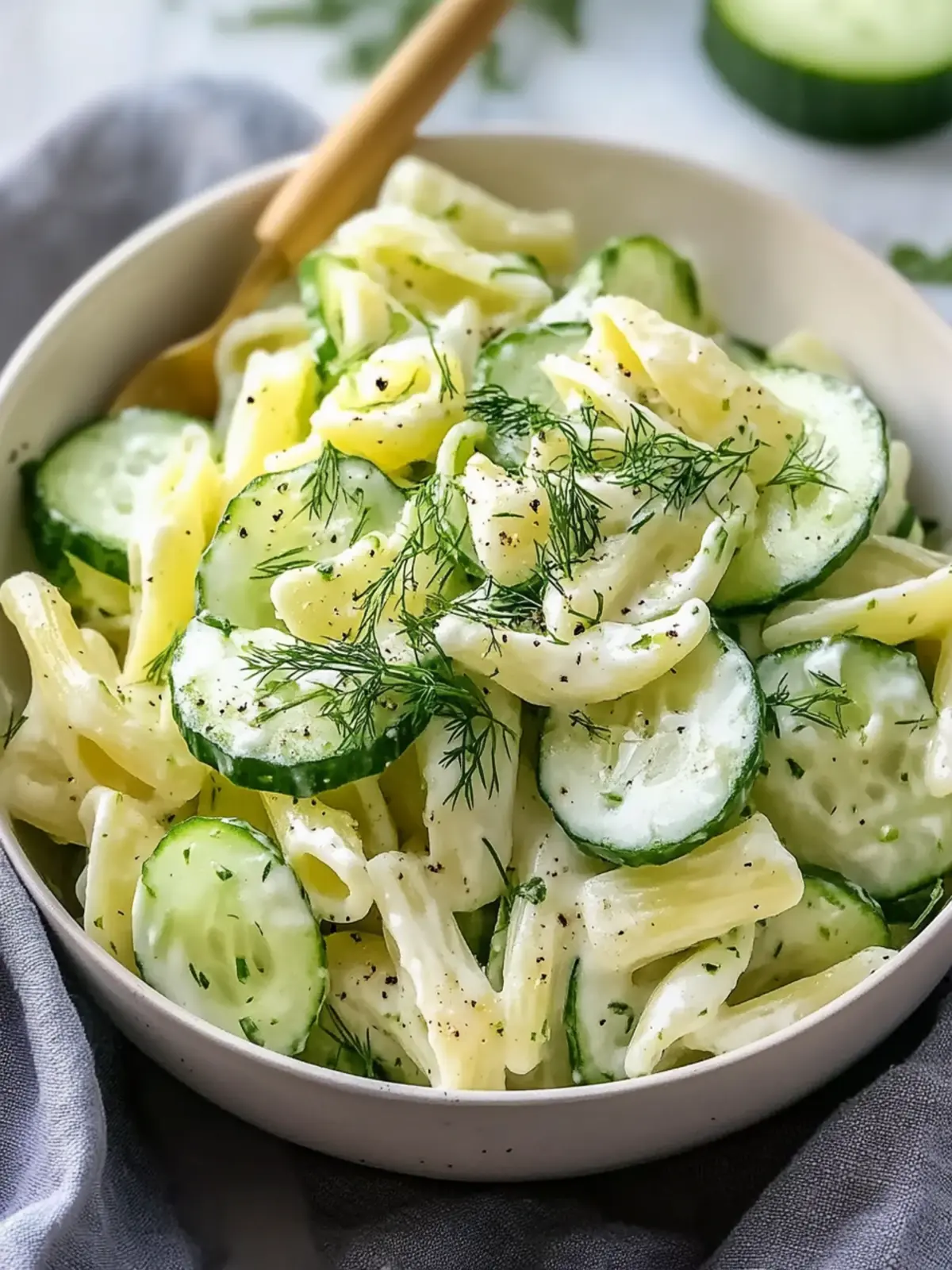 Healthy Cucumber Pasta Salad for Refreshing Summer Meals 2 Healthy Cucumber Pasta Salad