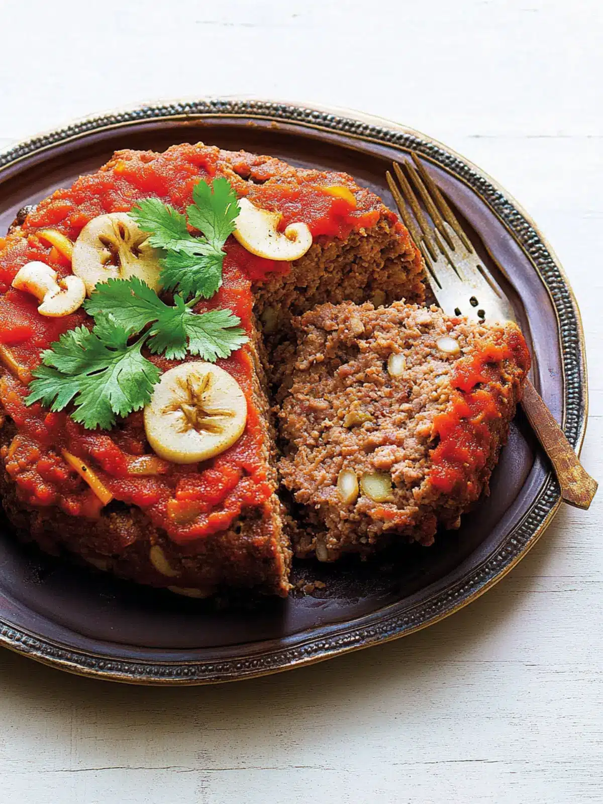 Irresistible Indian Meatloaf with Chickpeas and Pineapple Glaze 2 Indian meatloaf