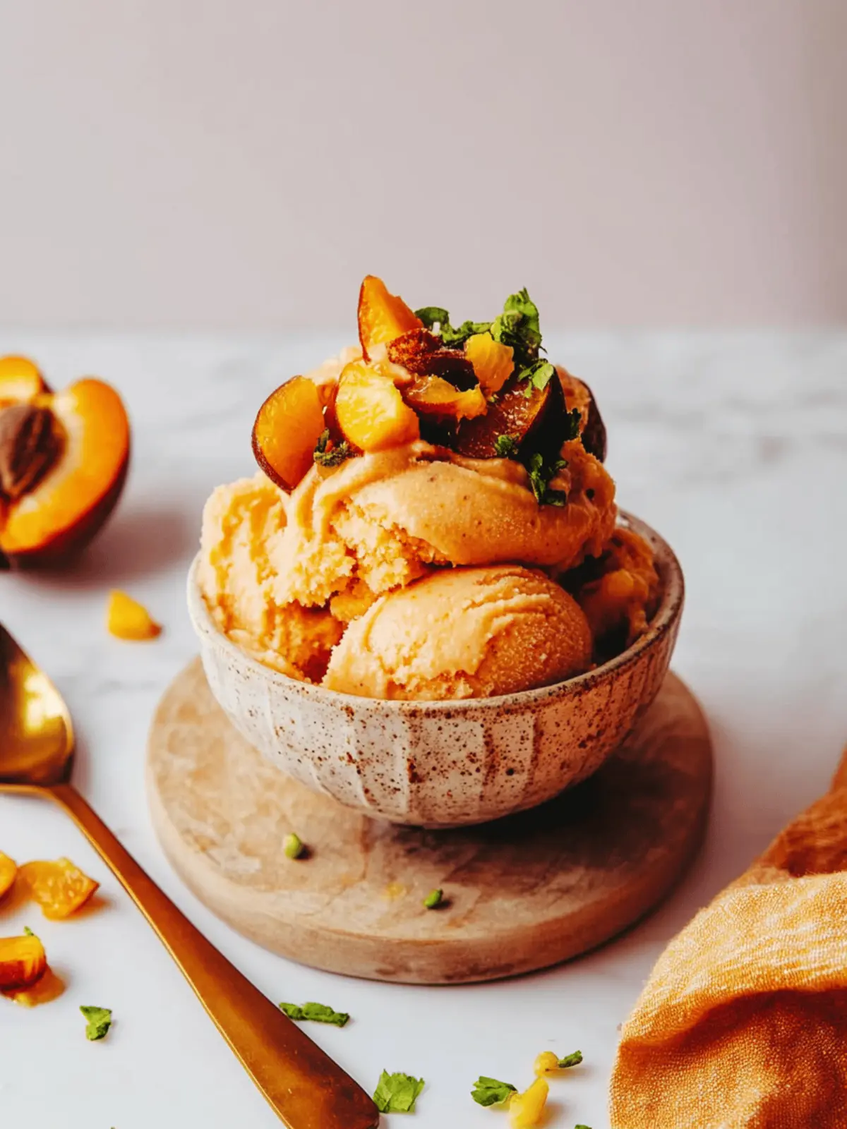 Easy Apricot Sorbet No-Churn Refreshing Summer Delight 3 Easy Apricot Sorbet (No-Churn!)