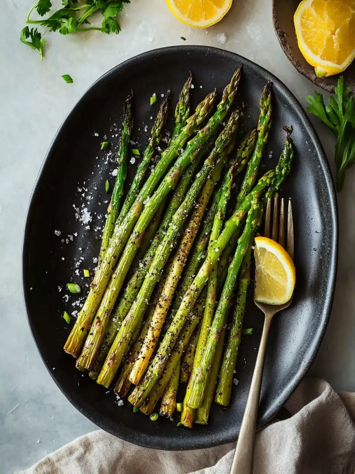 Savory Roasted Asparagus with Lemon in Just 15 Minutes 4 Roasted Asparagus