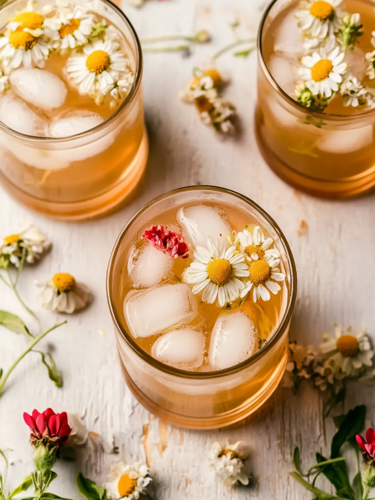 Chill Out with Refreshing Iced Chamomile Tea and Strawberries 3 Iced Chamomile Tea