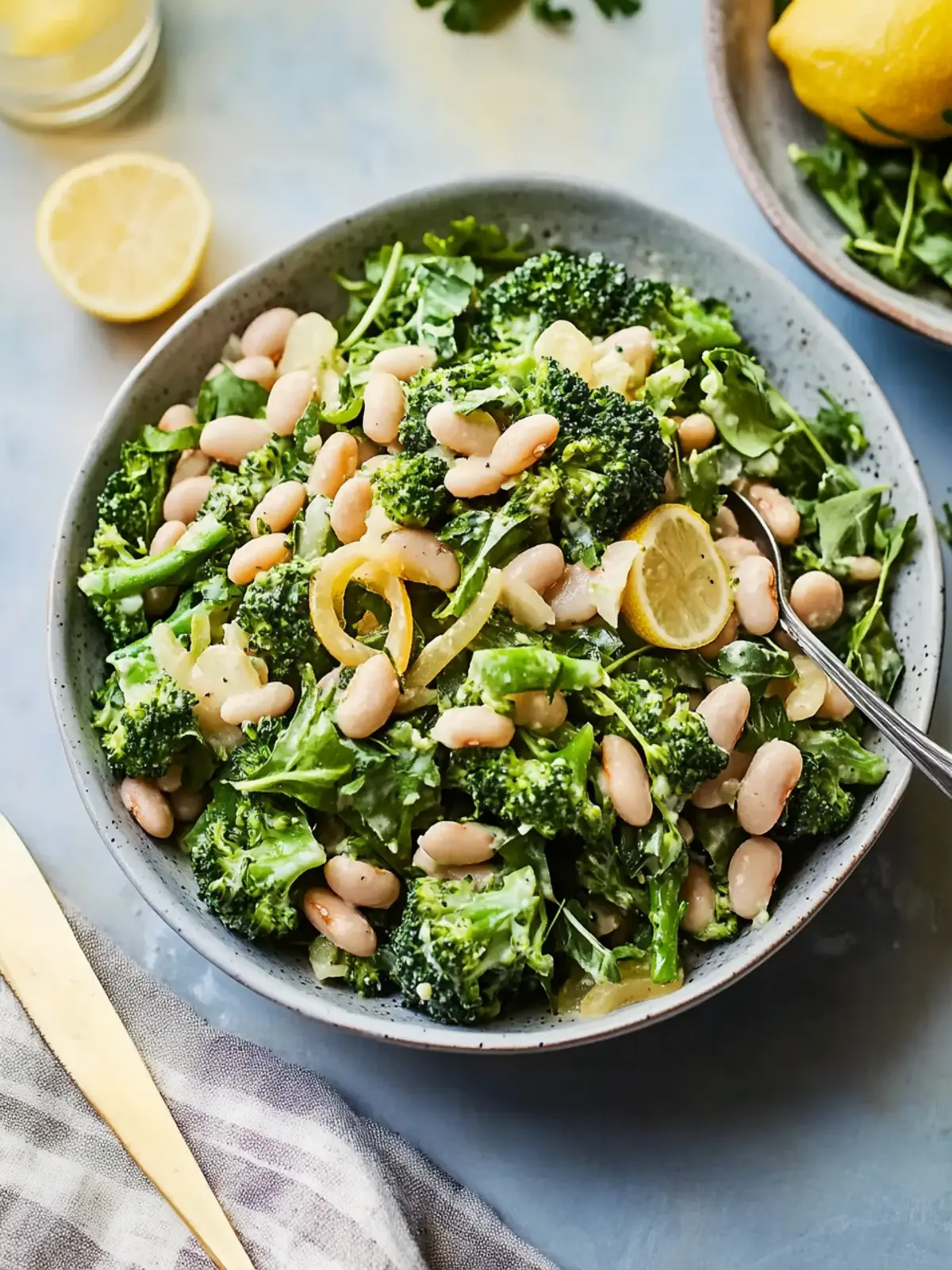 Lively Lemony White Bean Salad with Broccoli Boosts Flavor 3 Lemony White Bean Salad with Broccoli