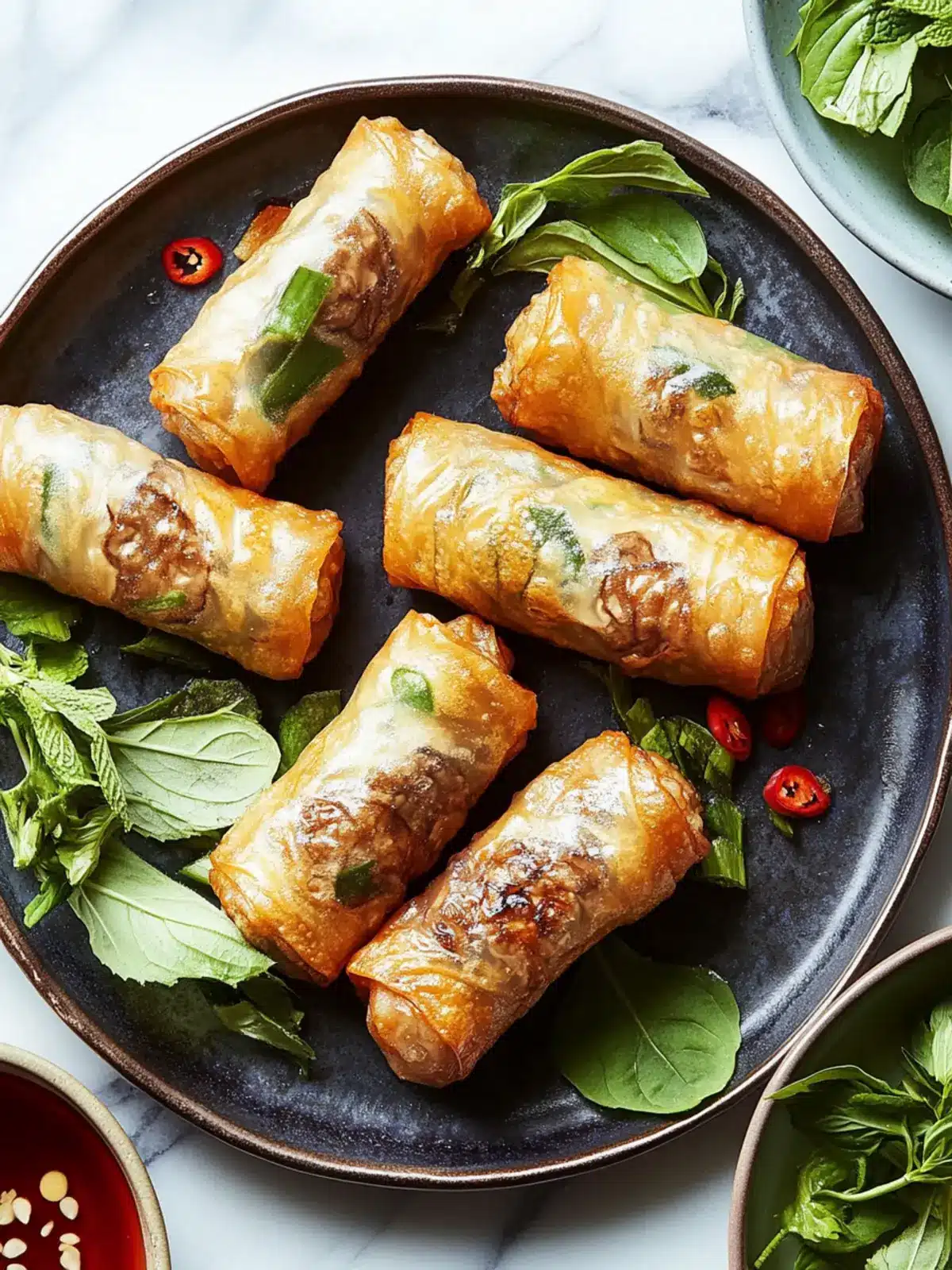 Oven-Fried Crispy Shiitake Imperial Rolls - Perfect for Lunar New Year 2 Oven-Fried Crispy Shiitake Imperial Rolls- Lunar New Year food ideas