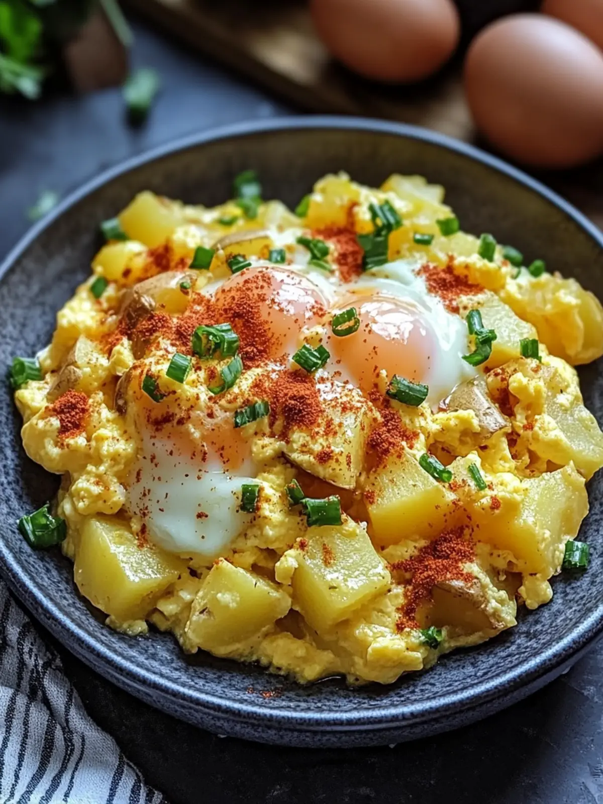Cheesy Potato Egg Scramble: The Ultimate Breakfast Delight 3 Cheesy Potato Egg Scramble