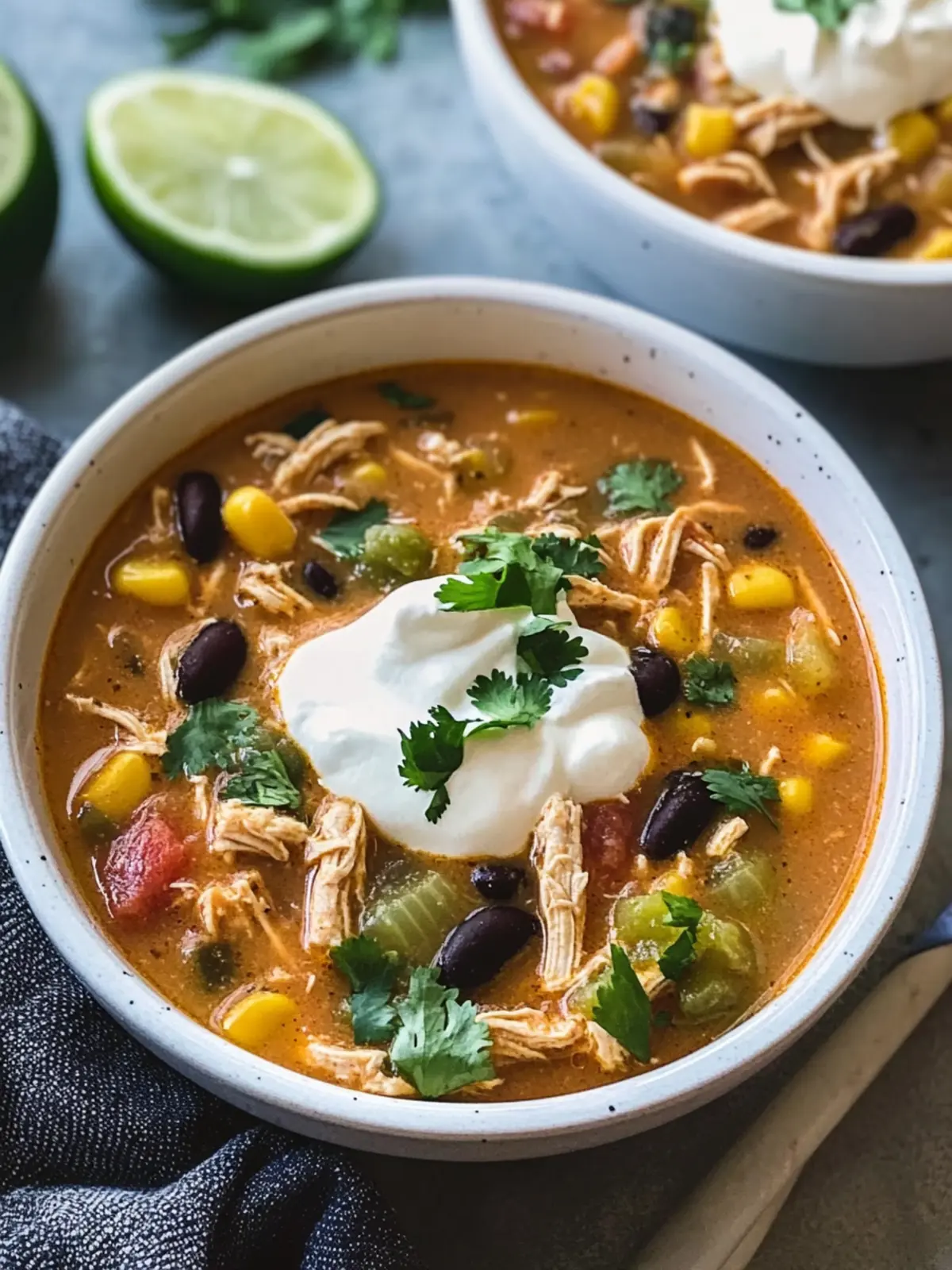 Creamy Slow Cooker Chicken Enchilada Soup That Warms Hearts 2 Slow Cooker Chicken Enchilada Soup with Cream Cheese