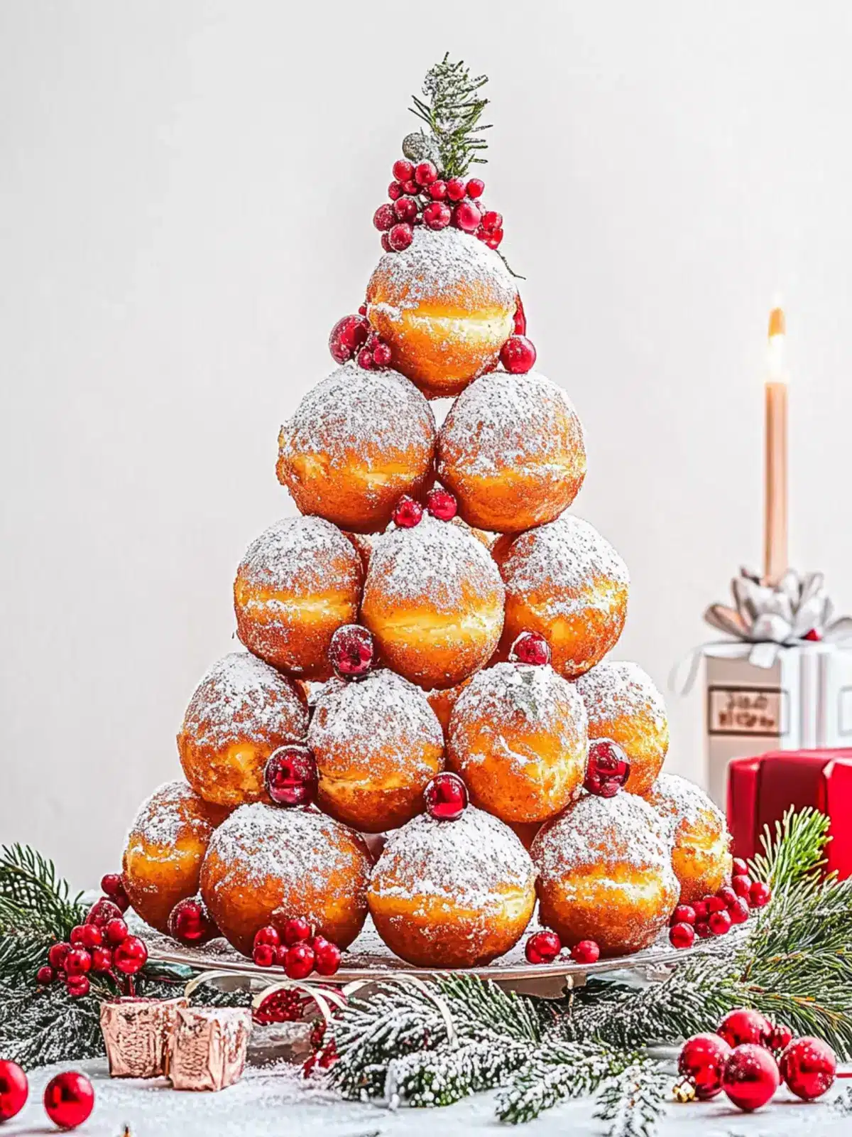Delightful Donut Hole Christmas Wreath for Festive Mornings 2 Donut Hole Christmas Wreath
