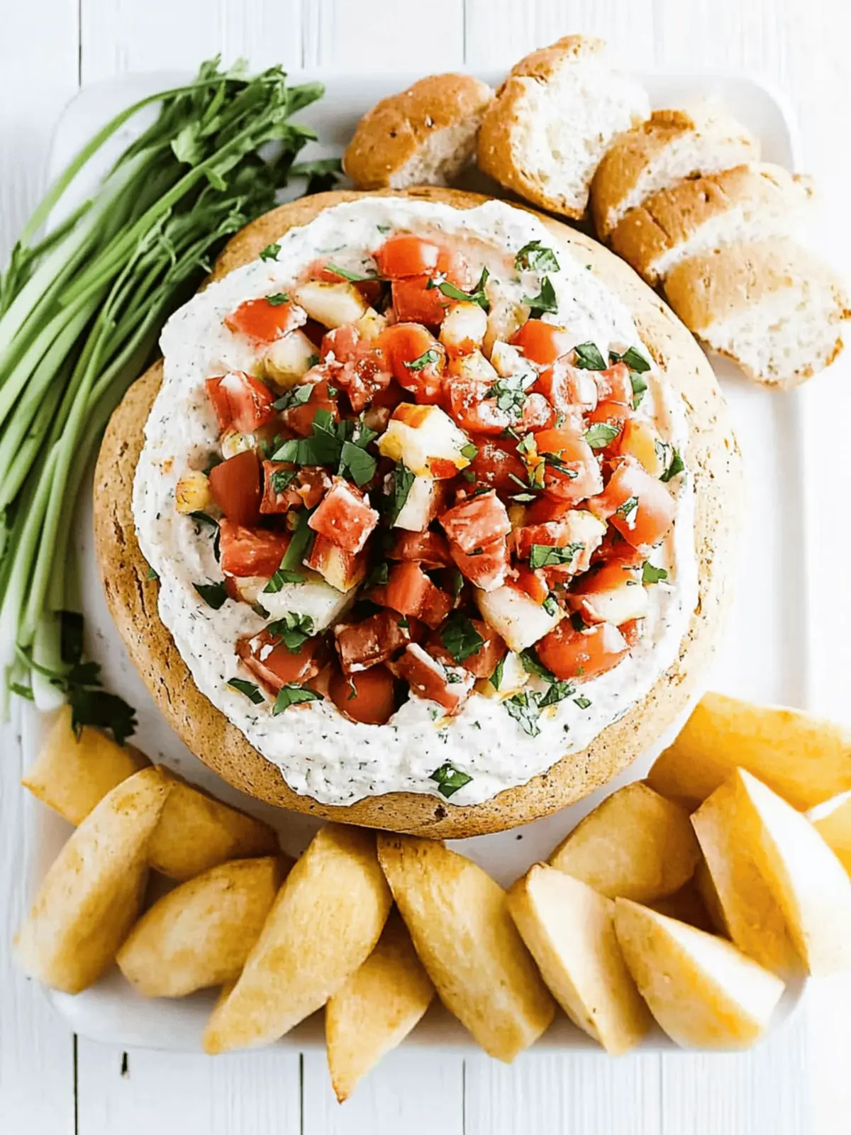 Irresistible BLT Dip Recipe in a Cozy Bread Bowl 4 BLT Dip Recipe
