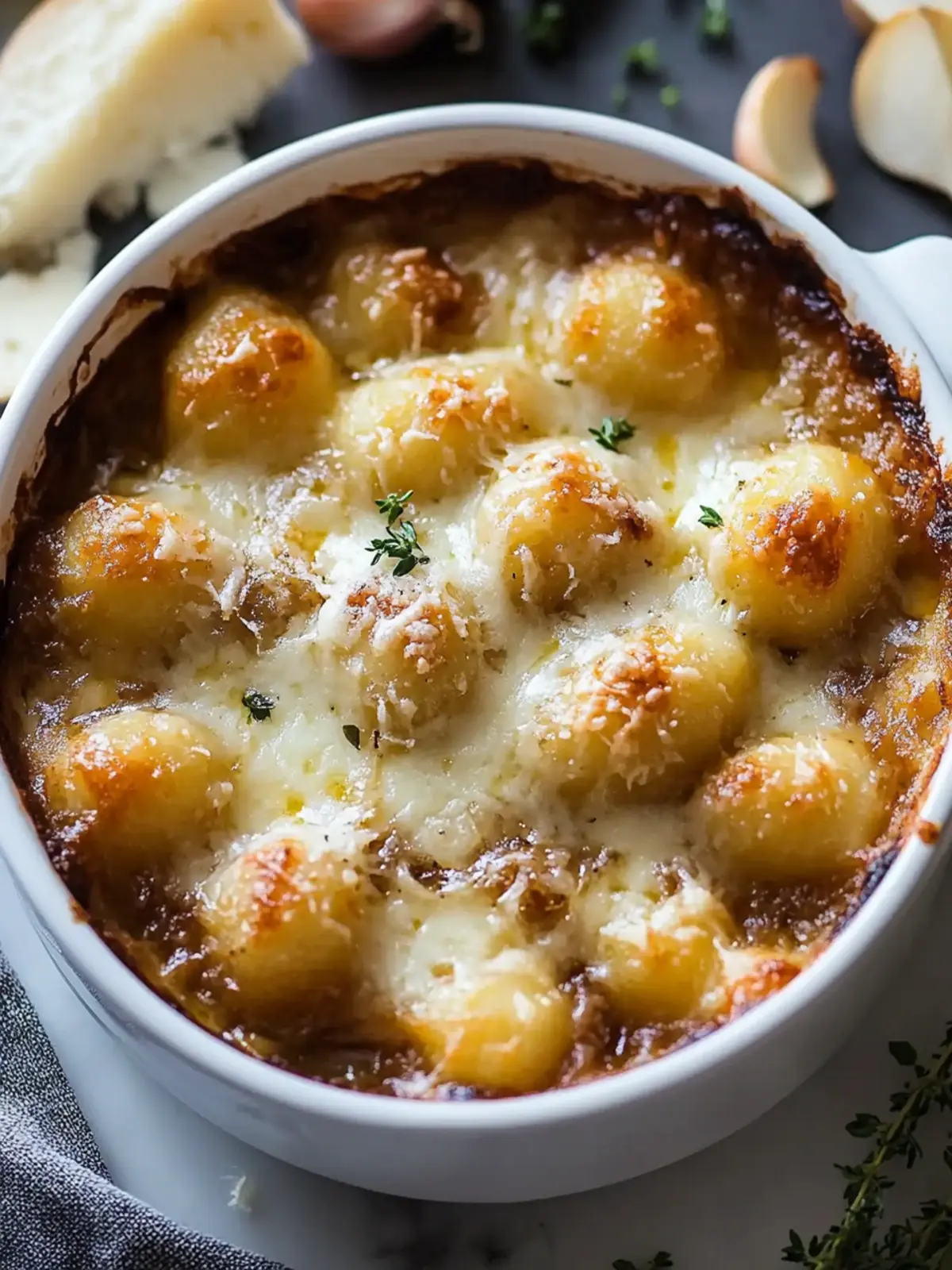 Cheesy Simple Baked French Onion Gnocchi for Cozy Nights 2 Simple Baked French Onion Gnocchi