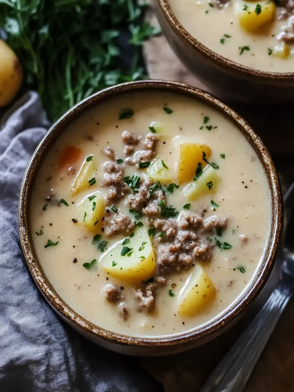 Creamy Hamburger Potato Soup That Warms Your Soul 3 Creamy Hamburger Potato Soup