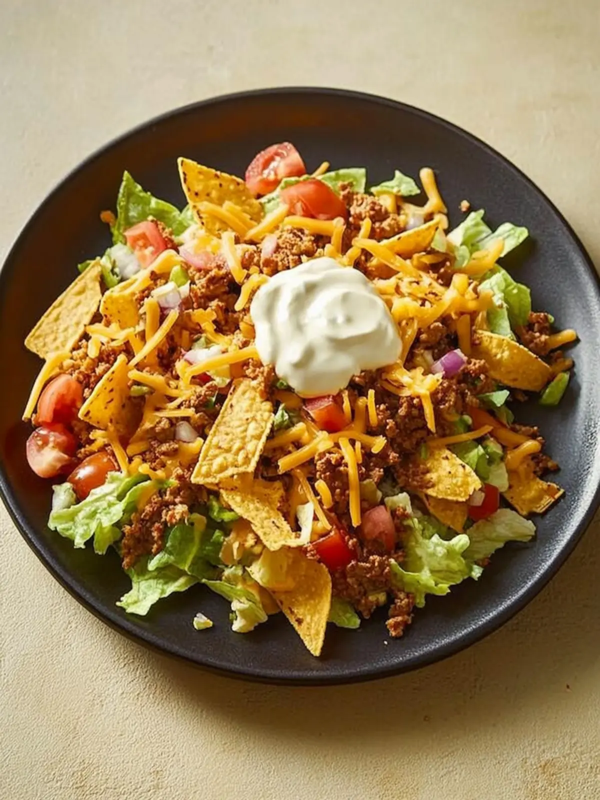 Taco Salad Delight: Frito Pie Twist for Crunchy Fun 3 Taco Salad
