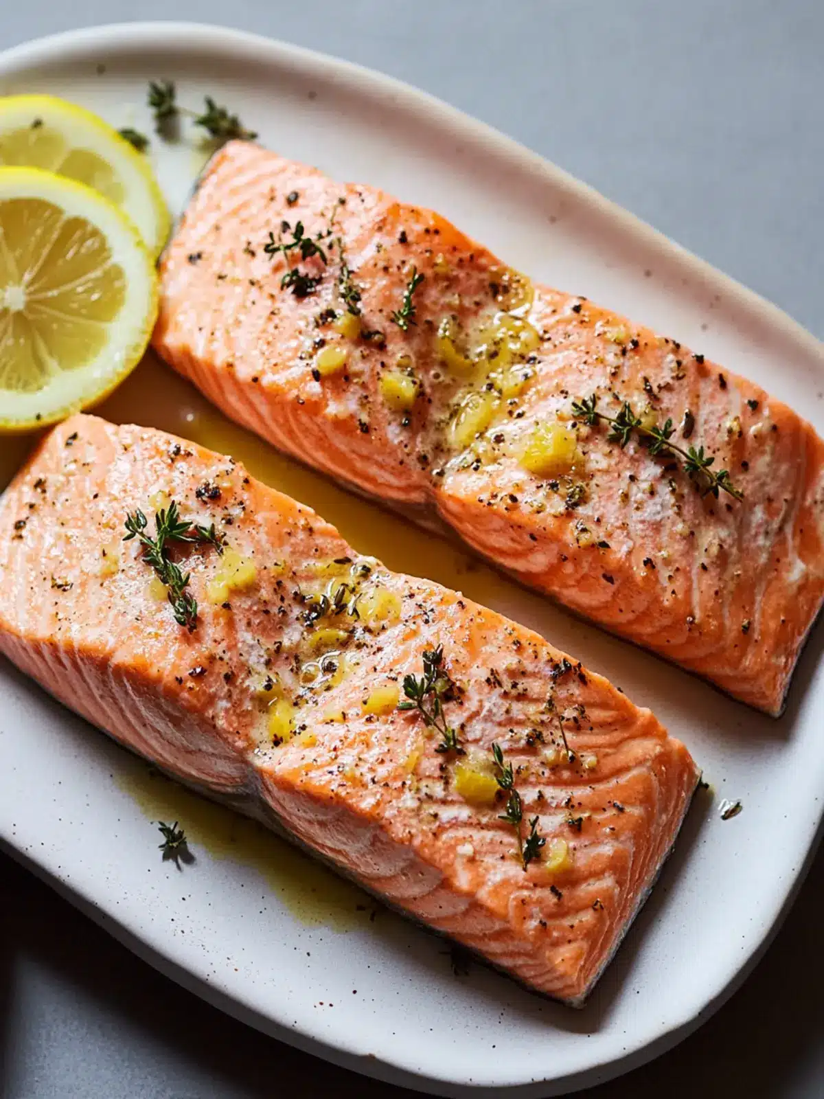 Delicious Baked Salmon With Lemon and Thyme in Just 20 Minutes 3 Baked Salmon With Lemon and Thyme