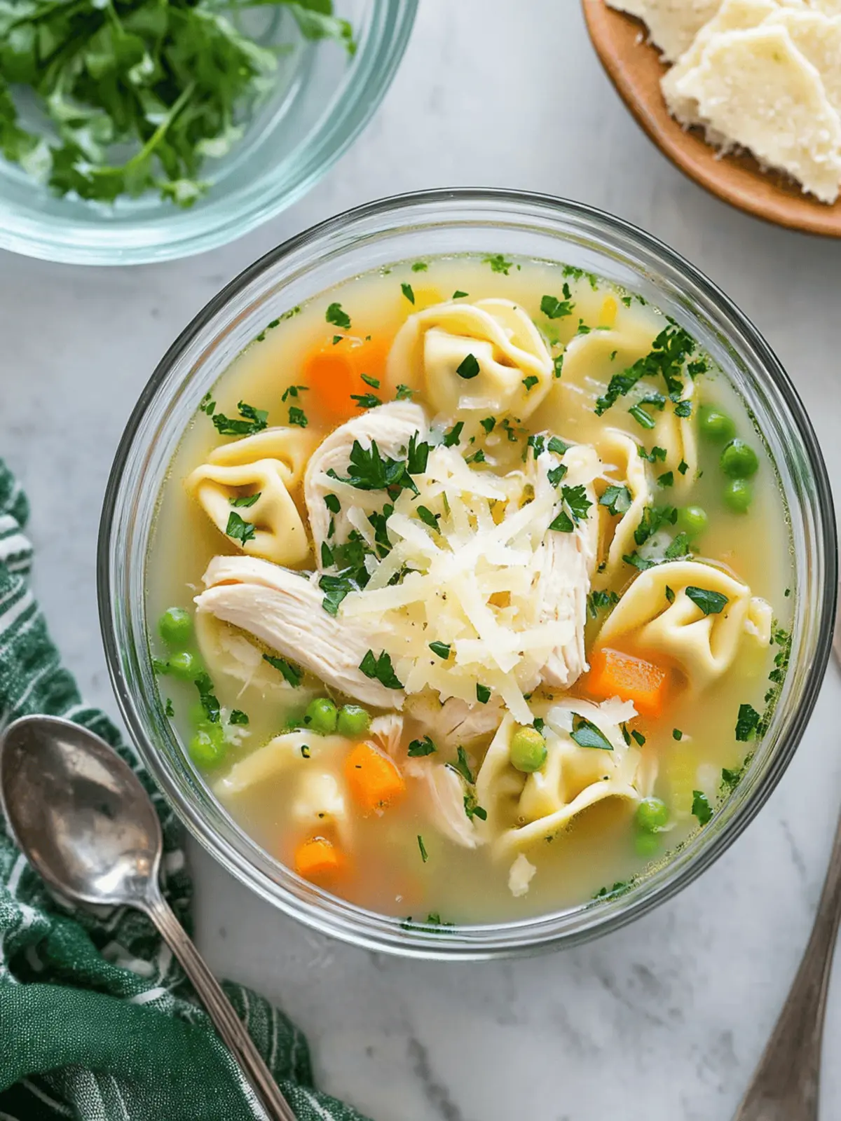 Savory Chicken Tortellini Soup Recipe Ready in 30 Minutes 4 Chicken Tortellini Soup Recipe