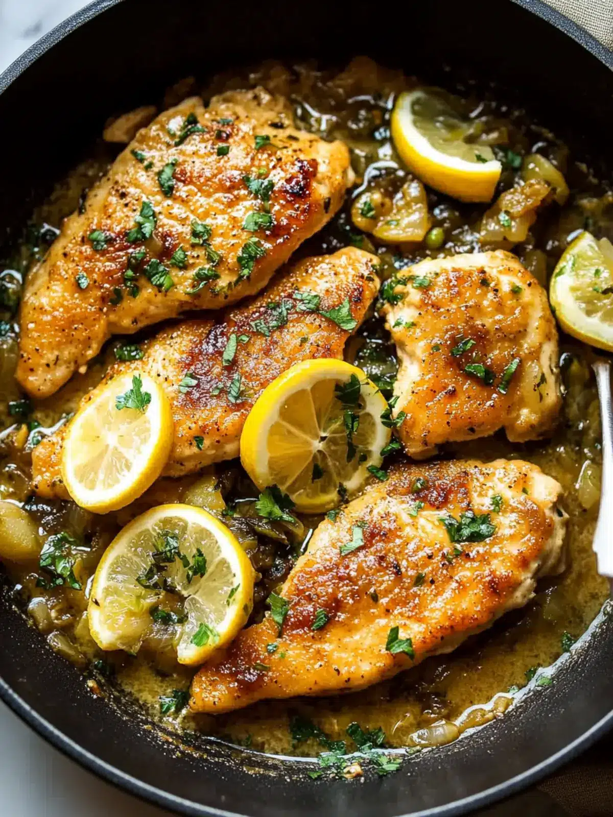 Irresistible Chicken Piccata with Caramelized Lemon Twist 4 Chicken Piccata