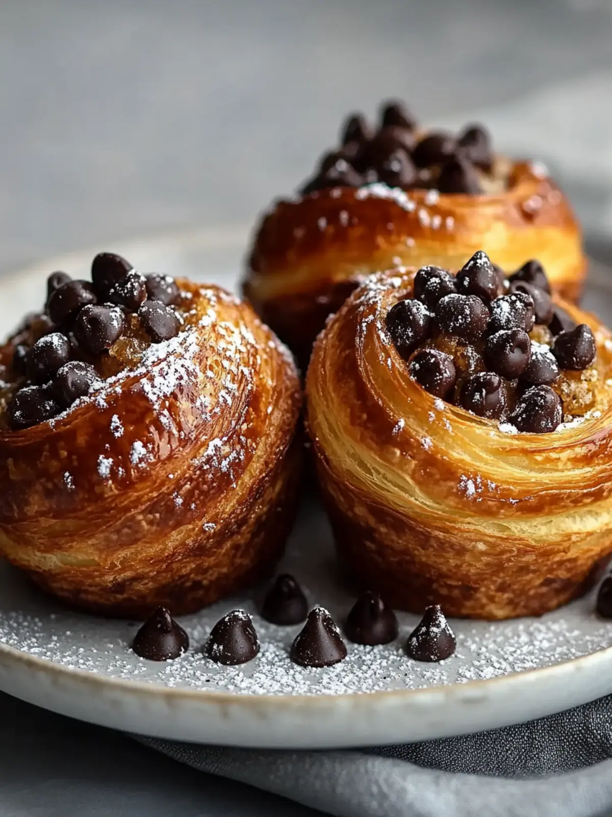 Irresistible Chocolate Chip Cruffins for Ultimate Breakfast Bliss 4 Chocolate Chip Cruffins (Croissant Muffins)