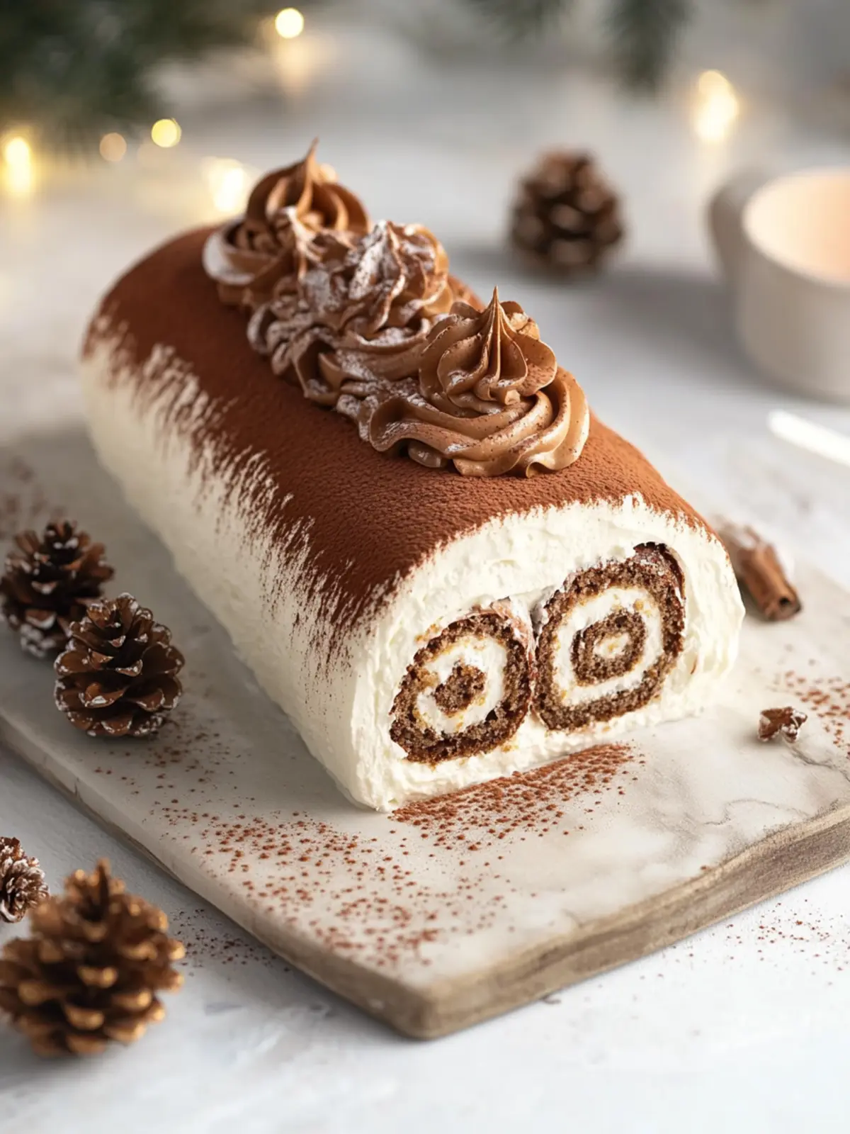 Gourmet Tiramisu Yule Log Cake to Wow Your Holiday Guests 4 Gourmet Tiramisu Yule Log Cake