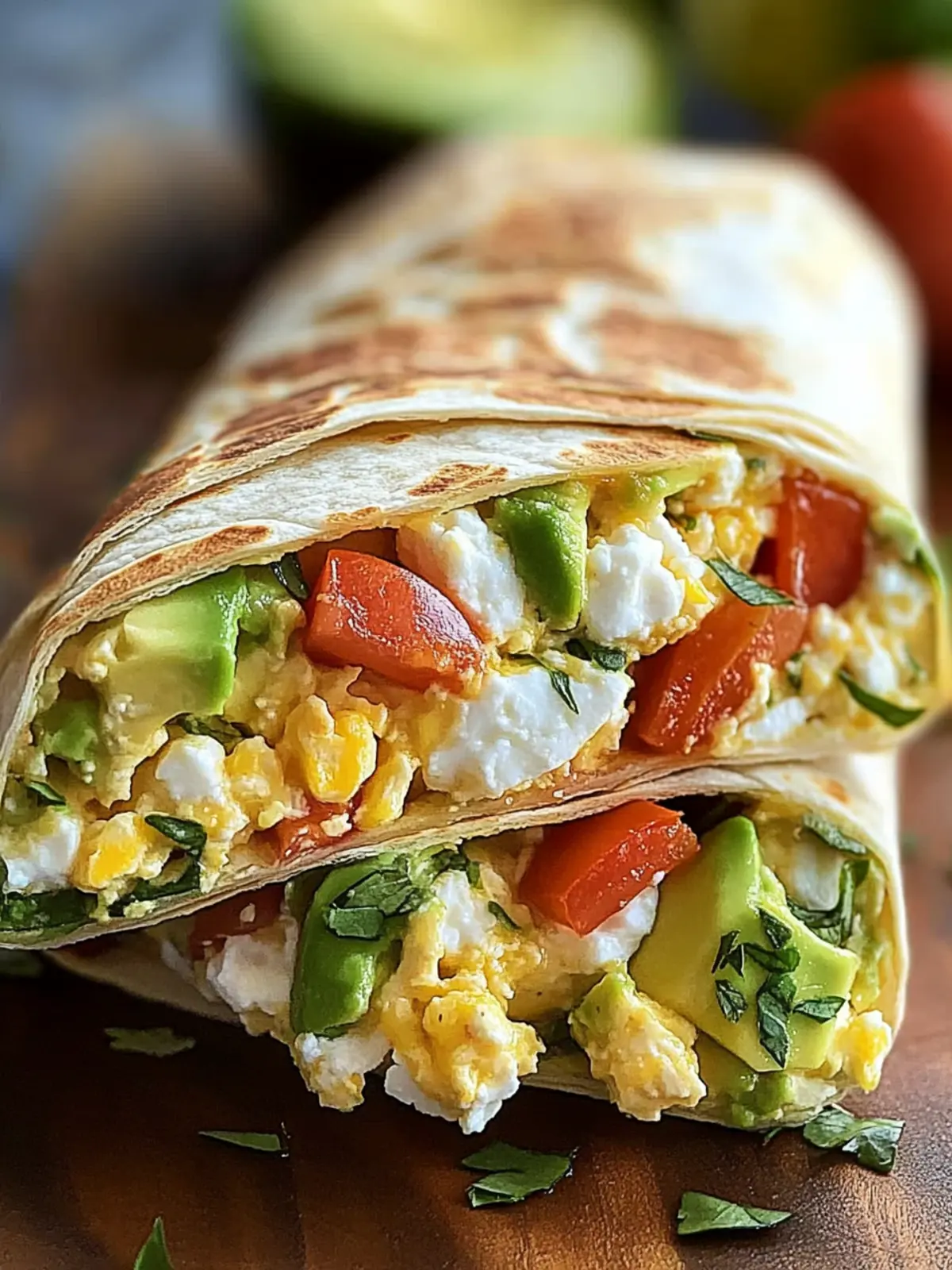 High-Protein Breakfast Wrap with Cottage Cheese & Avocado Bliss 2 High-Protein Breakfast Wrap with Cottage Cheese and Avocado