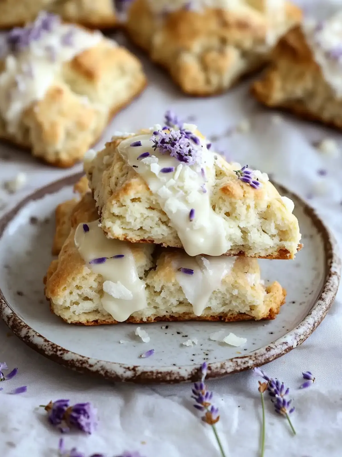 Lavender White Chocolate Scones - A Mother's Day Delight 4 Lavender White Chocolate Scones- Dessert for Mother's day