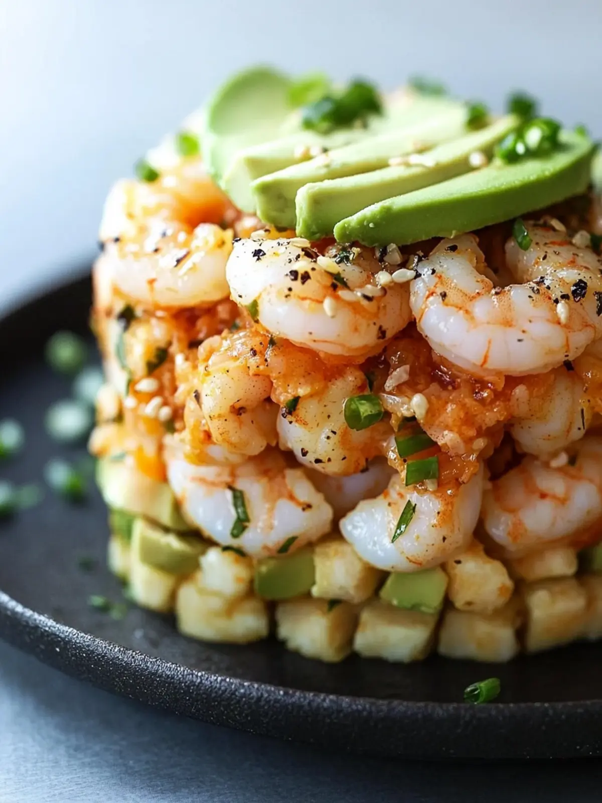 Spicy California Shrimp Stack: A Quick Sushi-Inspired Delight 4 Spicy California Shrimp Stack