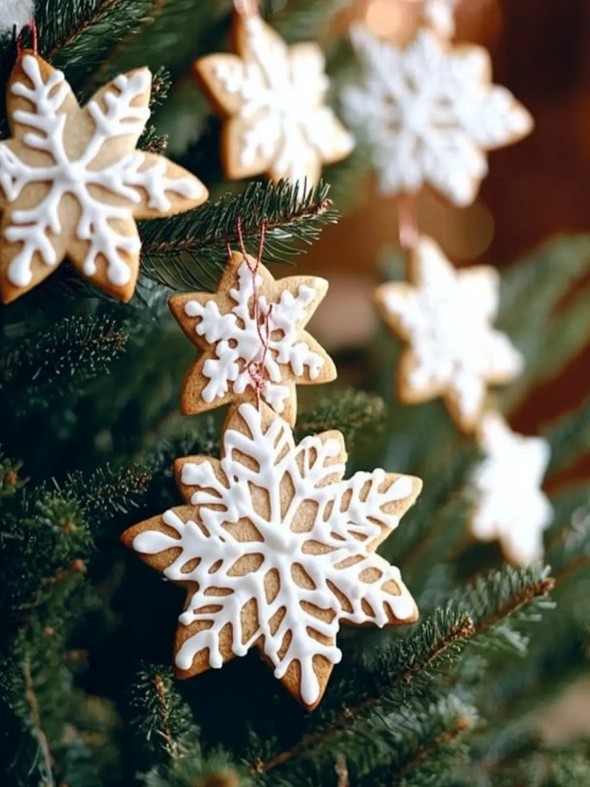 Edible Christmas Tree Decorations: Festive Gingerbread Cookies 2 Edible Christmas Tree Decorations- christmas cookies