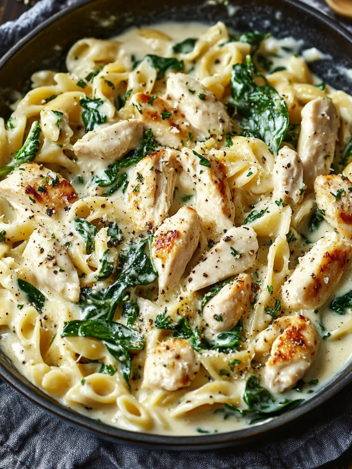 Creamy Chicken Spinach Pasta Recipe for Your Cozy Nights 3 Creamy Chicken Spinach Pasta Recipe