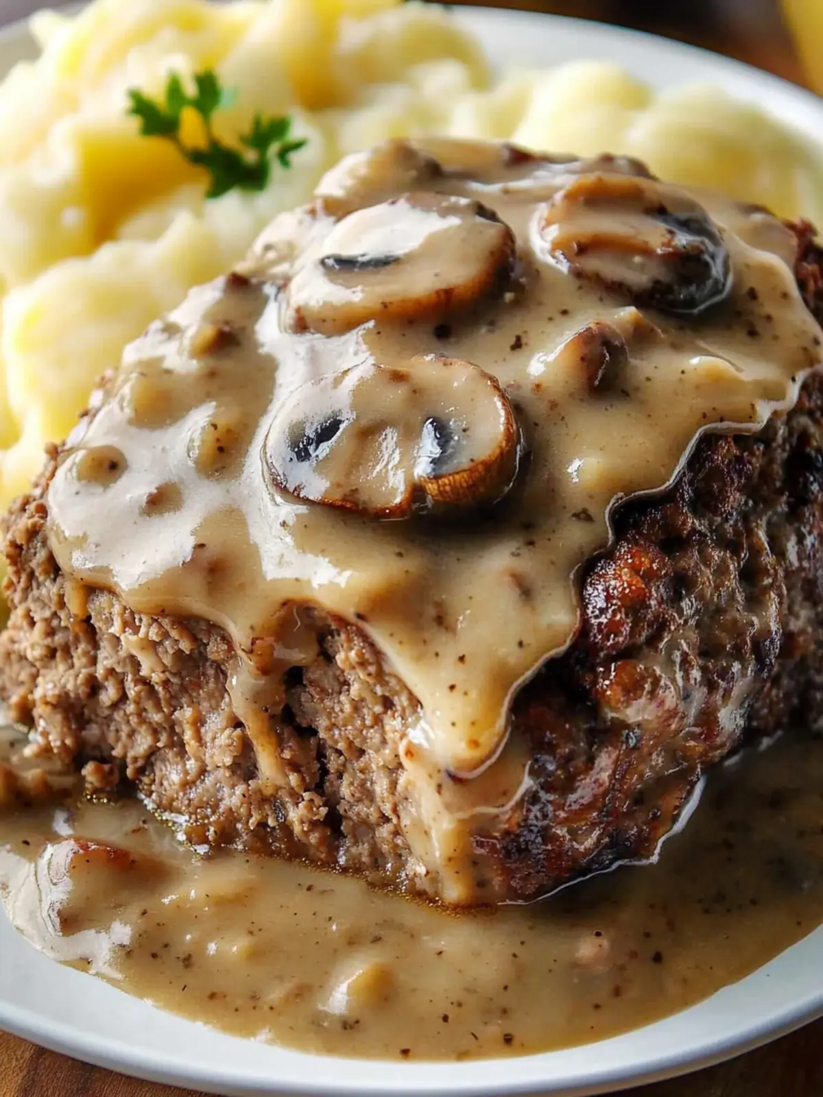 Savory Meatloaf with Mushroom Gravy for Heartfelt Dinners 3 Meatloaf with Mushroom Gravy