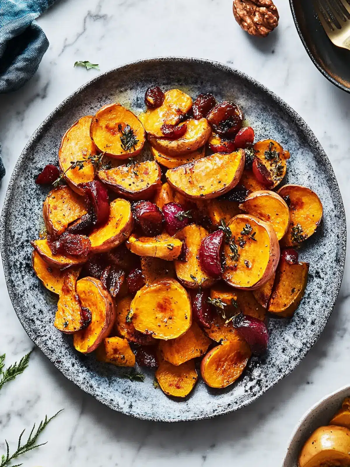 Roasted Sweet Potato and Delicata Squash with Tangy Cranberries 4 Roasted Sweet Potato and Delicata Squash