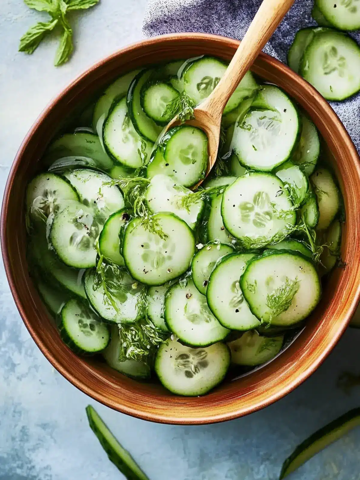 Zesty Cucumber Salad with Dill for Perfect Summer Refreshment 4 Cucumber Salad